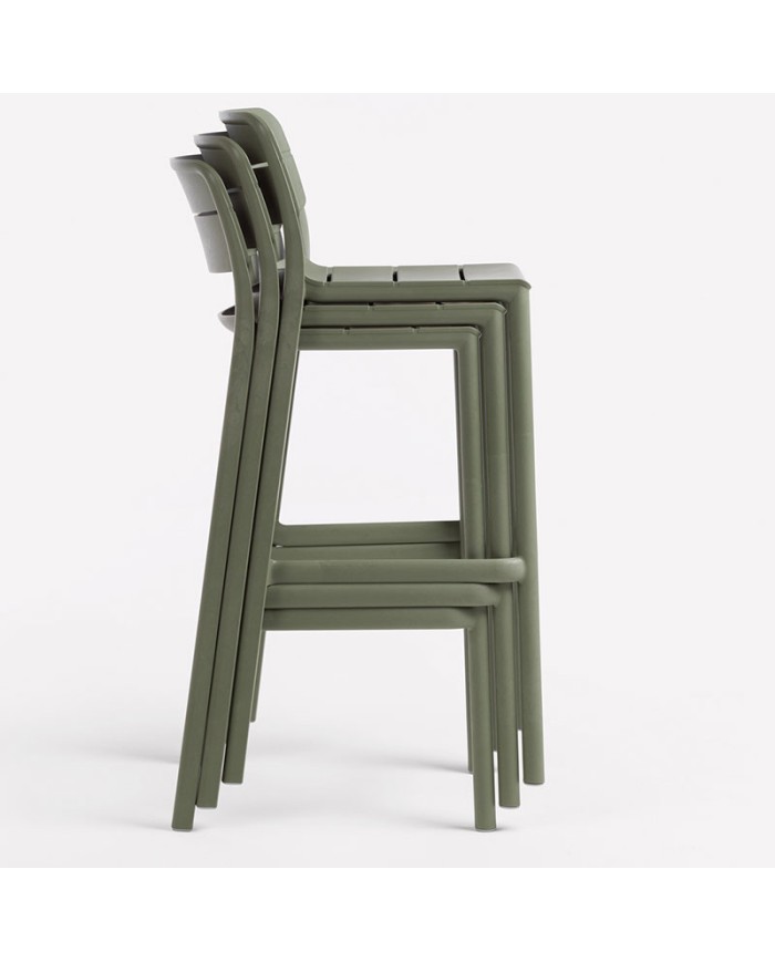 Taburete Cassia NARDI apilable para barra y exterior