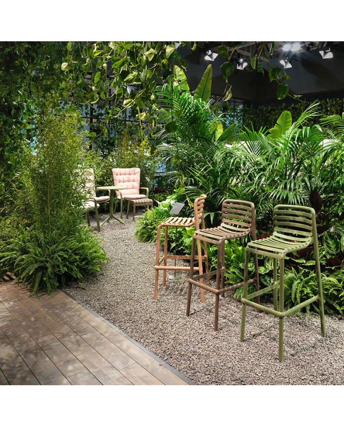 Taburete Doga NARDI apilable para barra y jardín