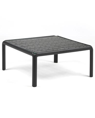 Mesa Komodo Nardi con cristal de 70x70
