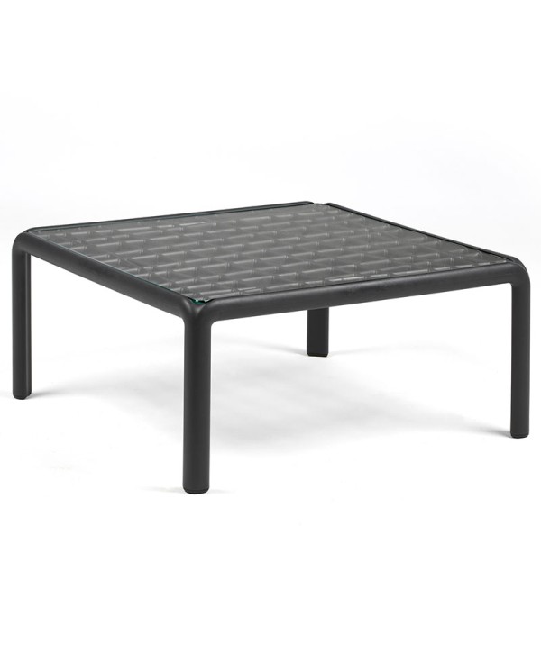 Mesa Komodo Nardi con cristal de 70x70