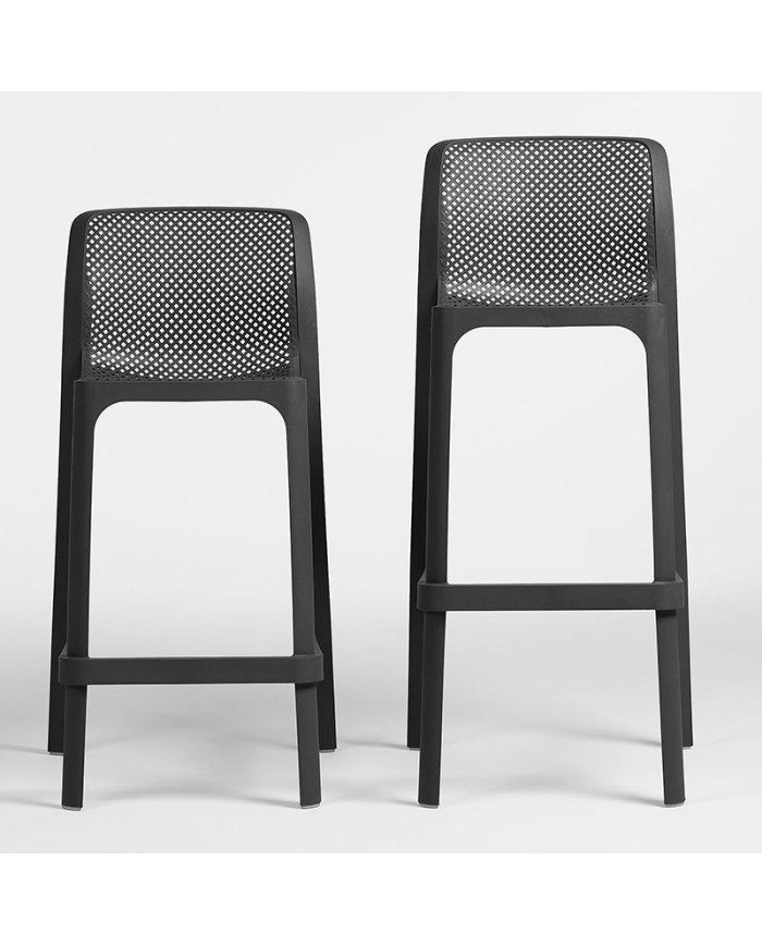 Taburete Net NARDI apilable para barra y exterior