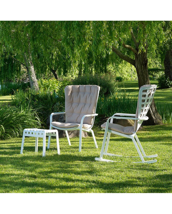 Sillón Folio Rocking Nardi mecedora para terraza y jardín