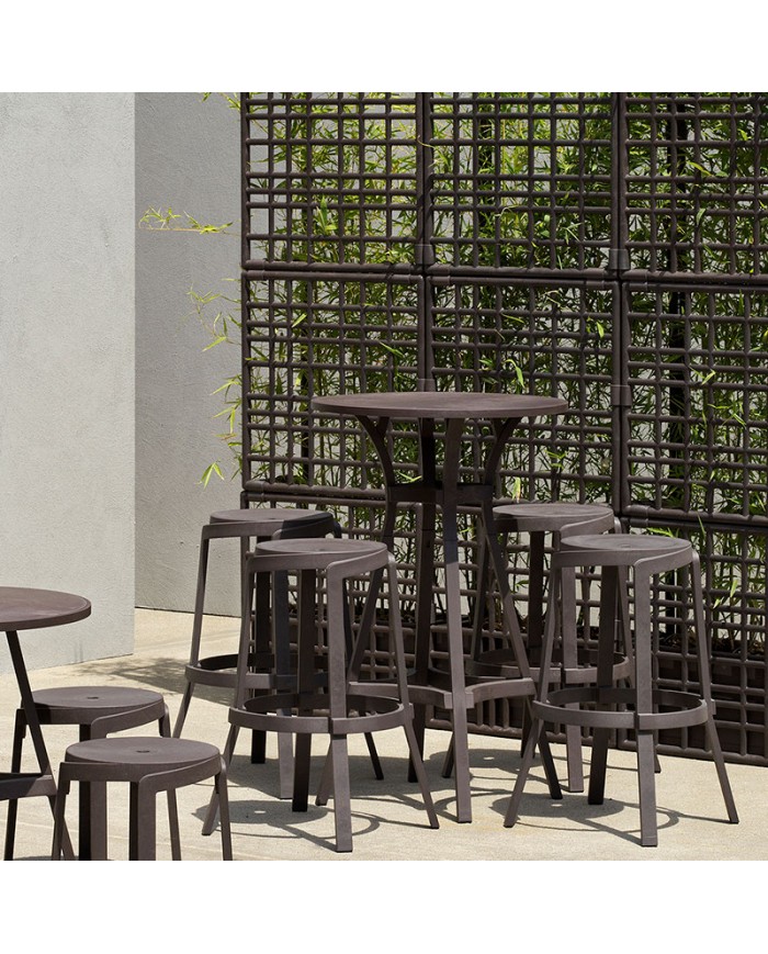 Taburete Stack Maxi NARDI apilable para exterior y hostelería