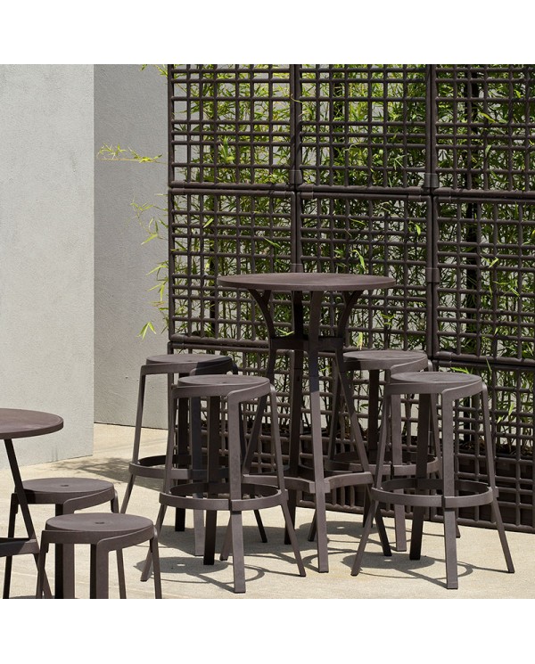 Taburete Stack Maxi NARDI apilable para exterior y hostelería