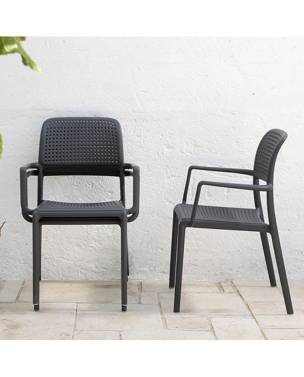 Sillón Bora NARDI apilable para exterior