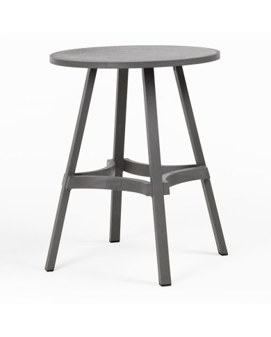 Mesa redonda Combo 70 NARDI fabricada en polipropileno con fibra de vidrio para hostelería, terraza y jardín
