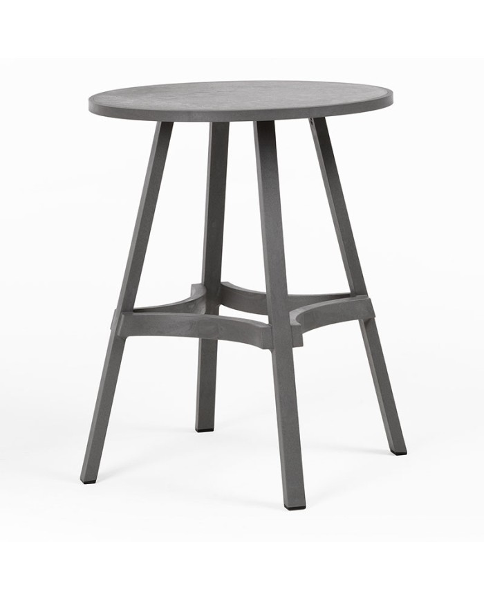 Mesa redonda Combo 70 NARDI fabricada en polipropileno con fibra de vidrio para hostelería, terraza y jardín