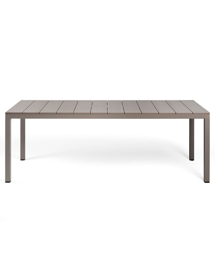 Mesa Rio Alu 140 Nardi extensible para terraza y jardín