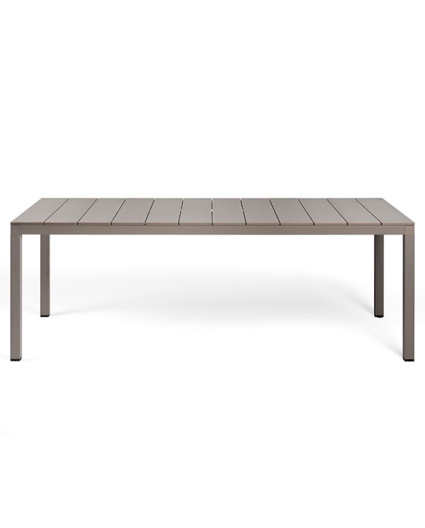 Mesa Rio Alu 140 Nardi extensible para terraza y jardín