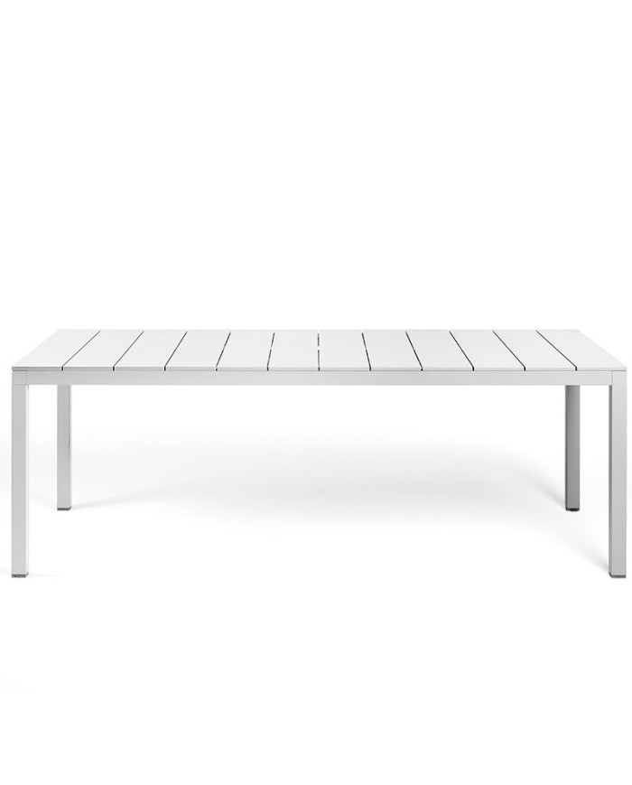 Mesa Rio Alu 140 Nardi extensible para terraza y jardín