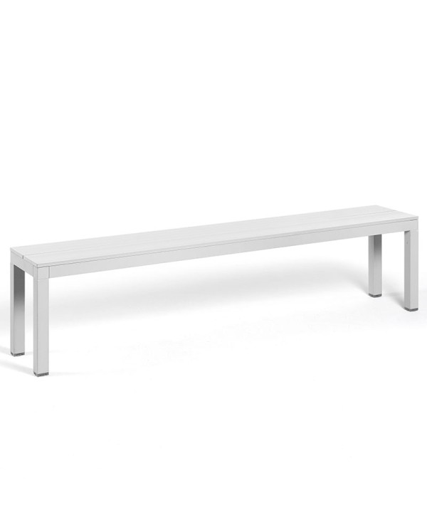 Banco Rio Bench Alu NARDI fabricado en aluminio para terraza, hostelería y jardín.