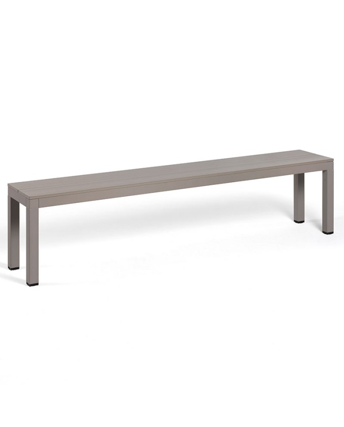 Banco Rio Bench Alu Nardi en aluminio para hostelería y jardín