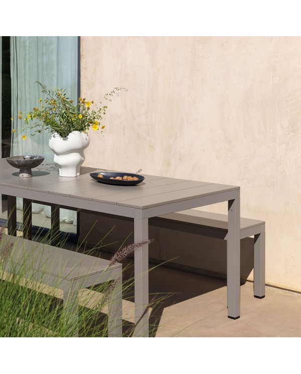 Banco Rio Bench Alu Nardi en aluminio para hostelería y jardín