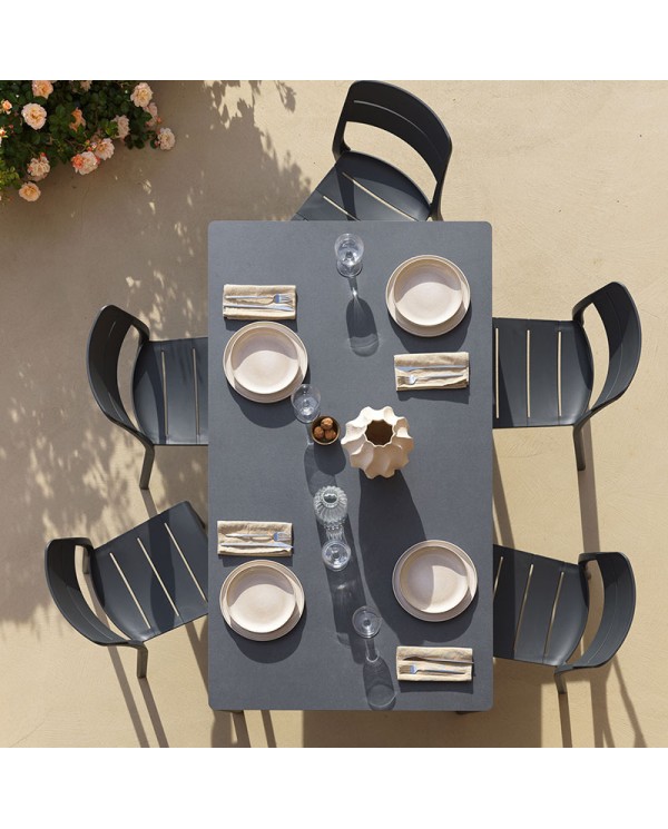 Mesa Piave 160x90 NARDI fija de compacto para jardín