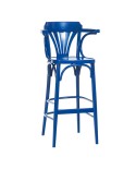 Taburete de madera de haya para restaurantes y cafeterías.