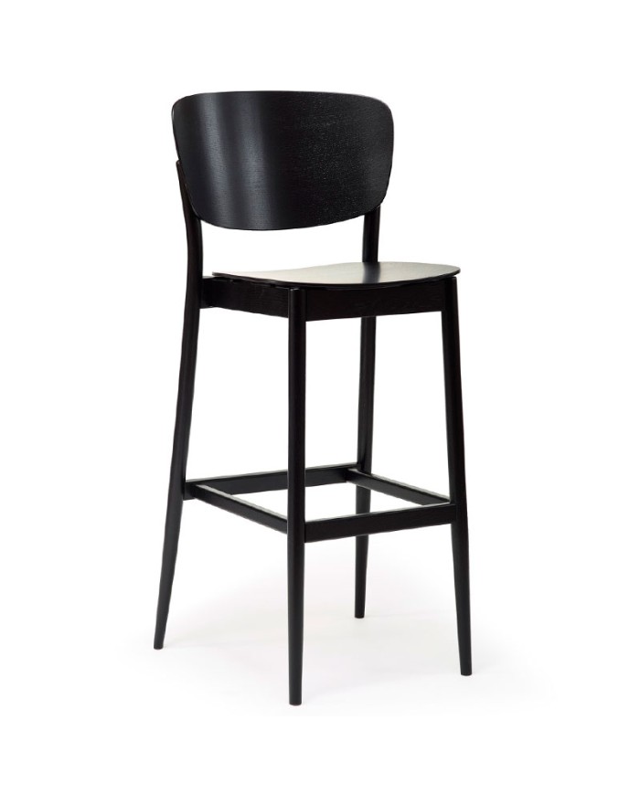 Taburete Valencia Bar TON 311 383 fabricado en madera de haya.