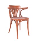 Sillón de diseño clásico en madera de haya para proyectos contract.