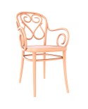Sillón 4 TON 321 004 fabricado en madera de haya con asiento de madera.