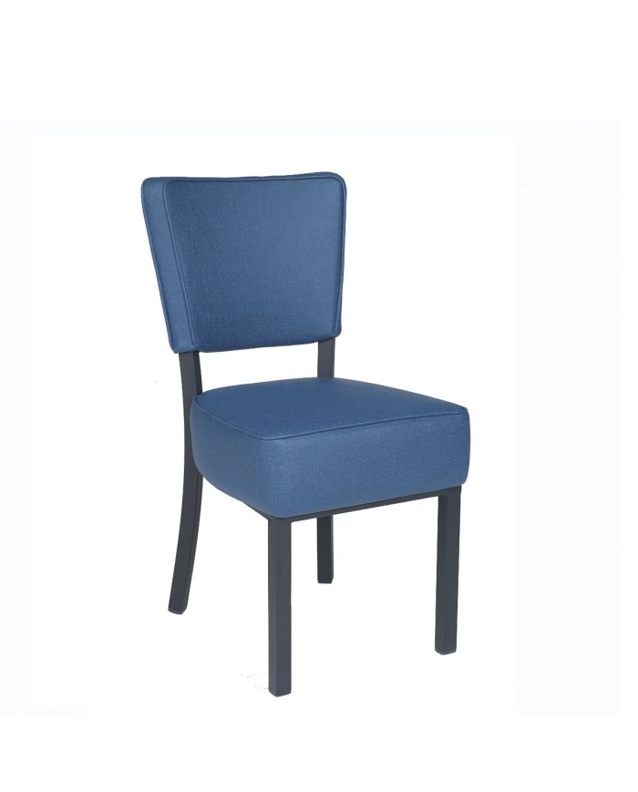 Silla Bohemia curvada tapizada para hogar y hostelería L14