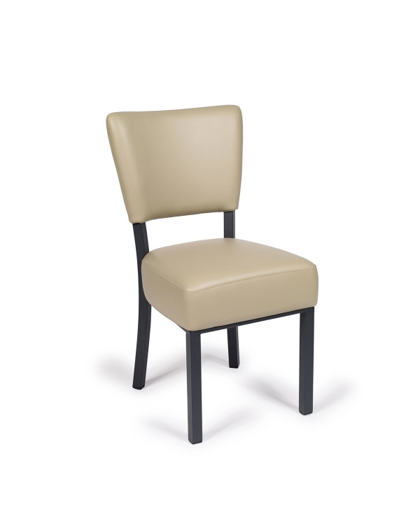Silla Bohemia curvada tapizada para hogar y hostelería L14