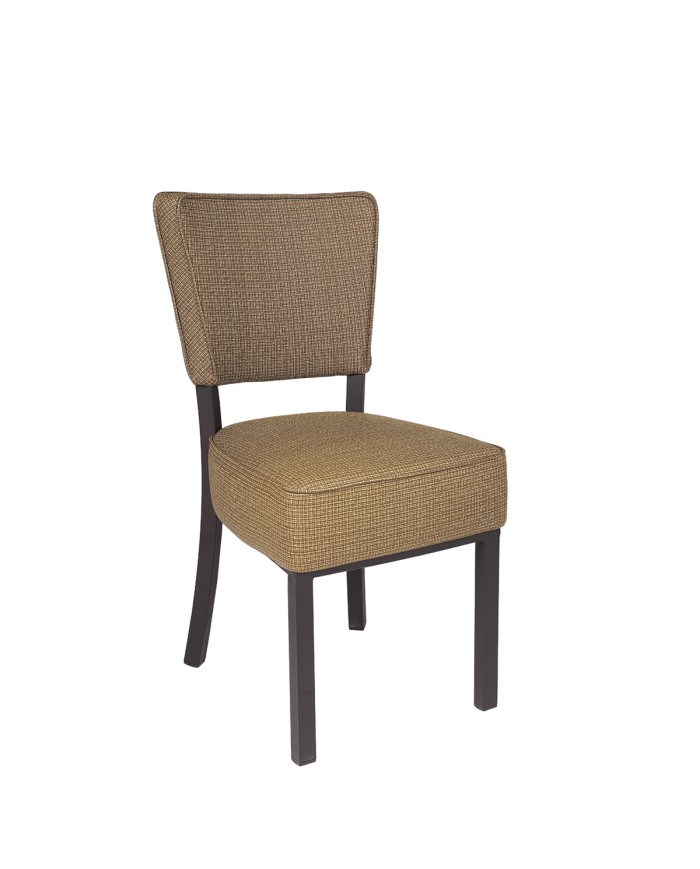 Silla Bohemia curvada tapizada para hogar y hostelería L14