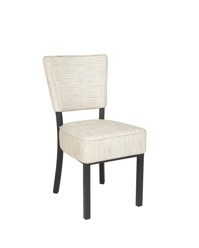Silla Bohemia curvada tapizada para hogar y hostelería L14