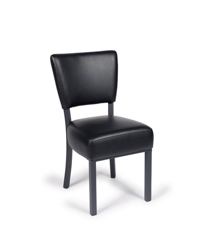 Silla Bohemia curvada tapizada para hogar y hostelería L14