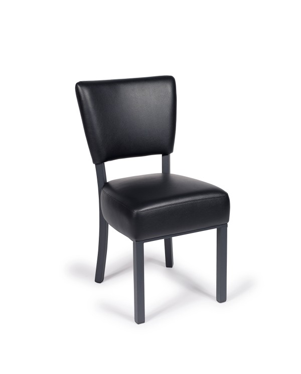 Silla Bohemia curvada tapizada para hogar y hostelería L14
