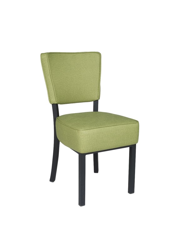 Silla Bohemia curvada tapizada para hogar y hostelería L14
