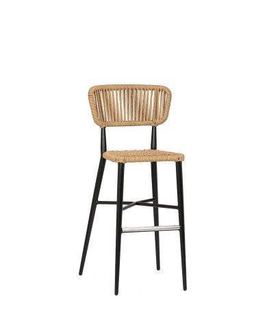 Taburete de cuerda alto para hostelería M71C