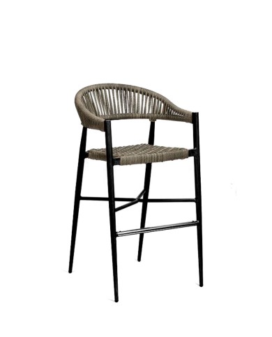 Taburete Provenza con respaldo para hostelería M71F