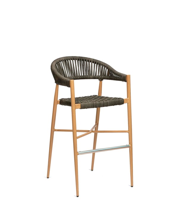 Taburete Provenza con respaldo para hostelería M71F