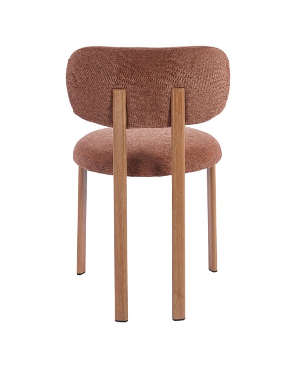 Silla tapizada en rosa café para restaurantes, cafeterías y hoteles.