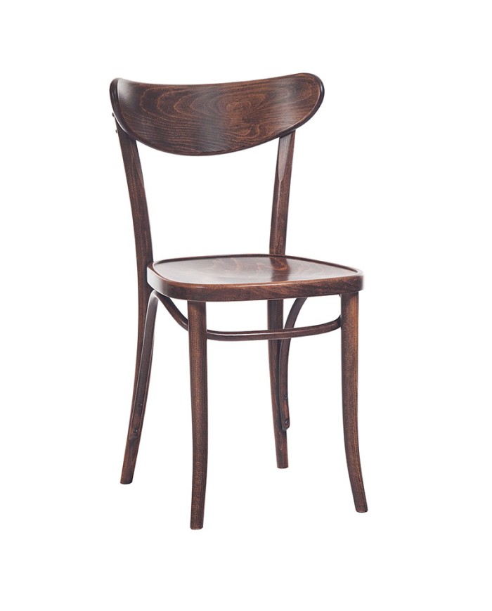 Silla TON Banana de madera de haya curvada para hostelería.