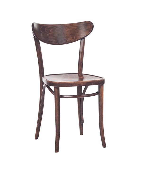 Silla TON Banana de madera de haya curvada para hostelería.