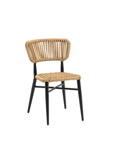 Silla Provenza de cuerda para jardín y hostelería M72