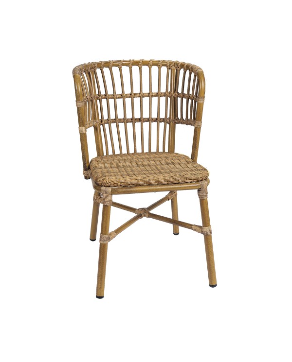 Silla Samoa curva para terraza, hogar y jardín M76C