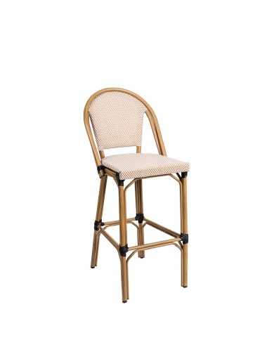 Taburete Tívoli alto con respaldo para barra M80G