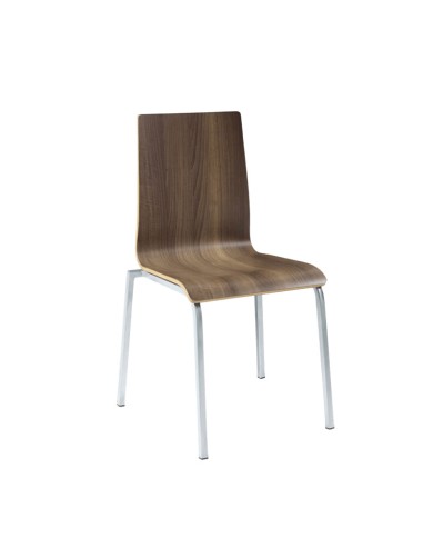 Silla Míchigan M-4 metal y laminado para hostelería N61