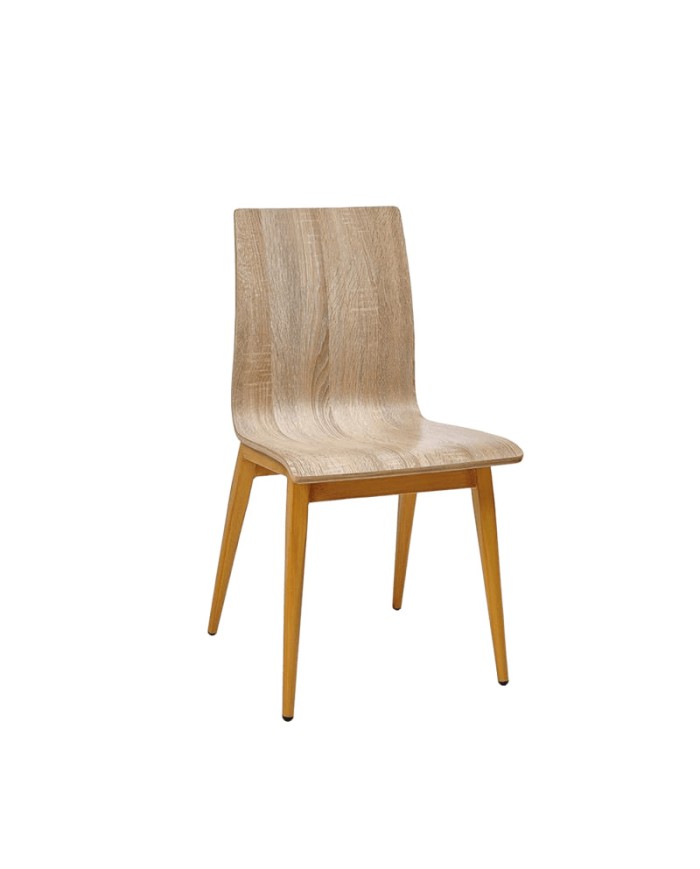 Silla Míchigan C-4 metálica y laminado para hostelería N61C