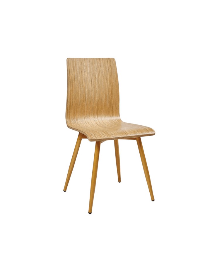 Silla Michigan P-4 de metal y laminado para hostelería  y hogar