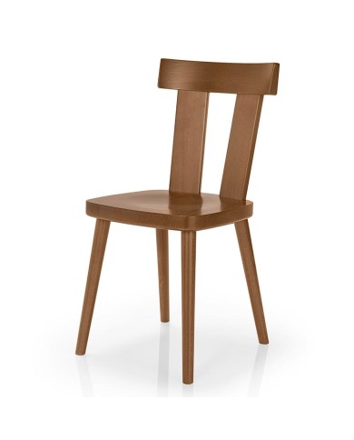 Silla de madera ideal para hostelería en restaurante, cafetería y hotel.