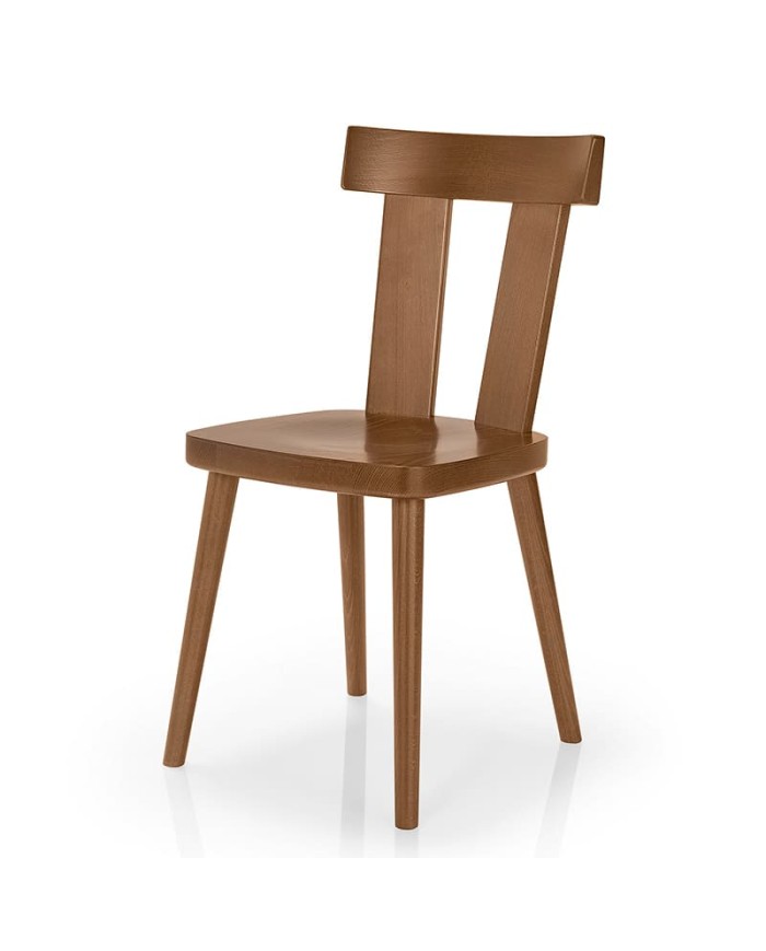 Silla de madera ideal para hostelería en restaurante, cafetería y hotel.