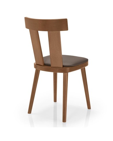 Silla de madera tapizada JMS Moreira A46B