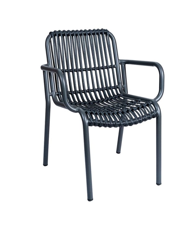 Sillón Brunch aluminio y cuerda para ZC31