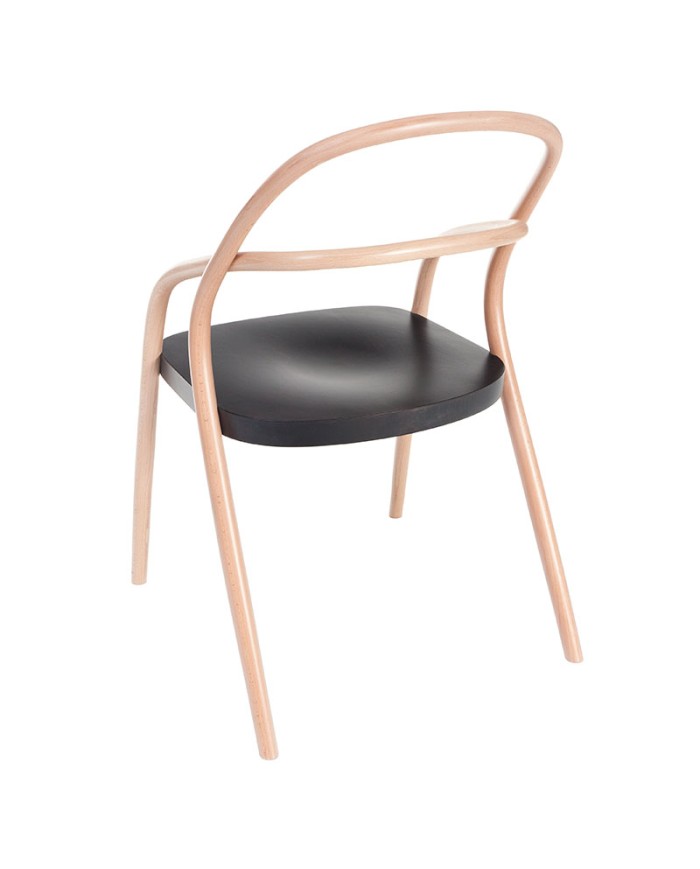 Silla TON 2 minimalista de madera curvada
