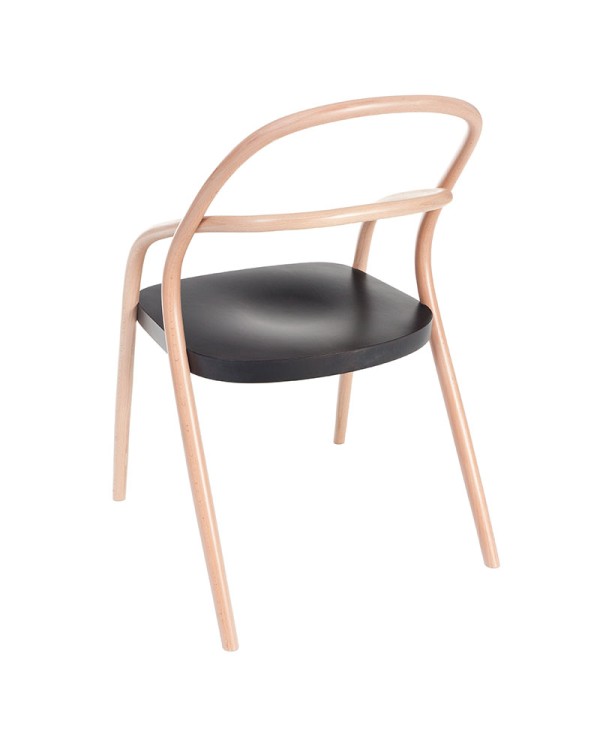 Silla TON 2 minimalista de madera curvada