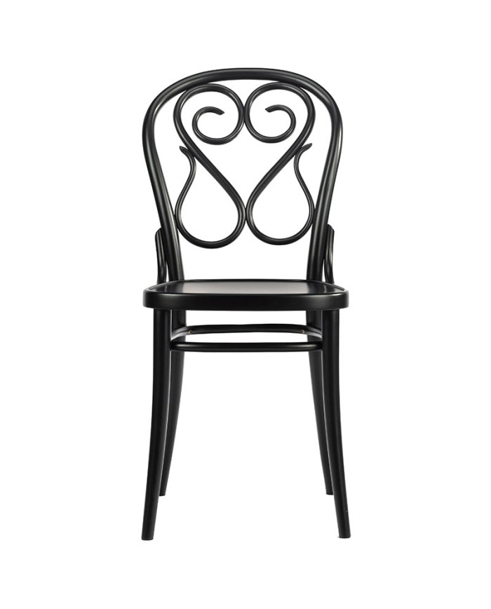 Silla TON 4 de haya con respaldo en forma de corazón
