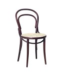 Silla TON 14 de madera de haya con asiento de mimbre