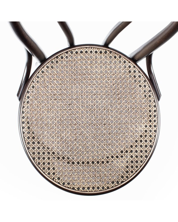Silla TON 18 de haya y mimbre de estilo clásico